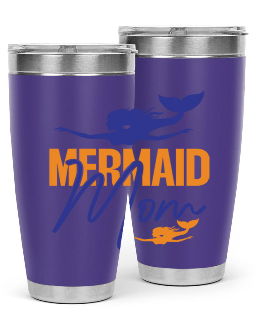 Mermaid Mom 369#- mermaid- Tumbler