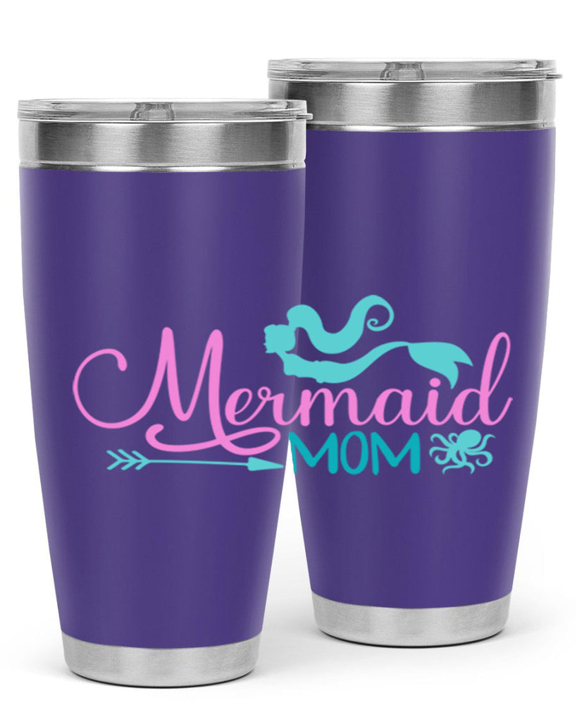 Mermaid Mom 374#- mermaid- Tumbler