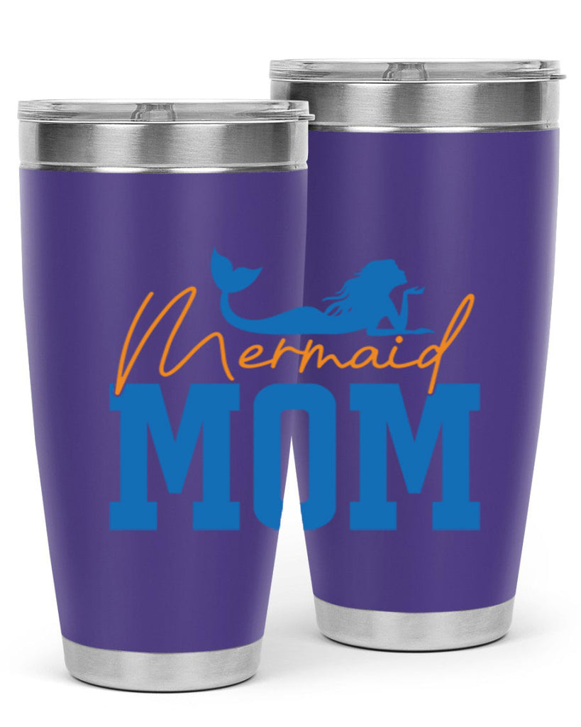 Mermaid Mom 375#- mermaid- Tumbler