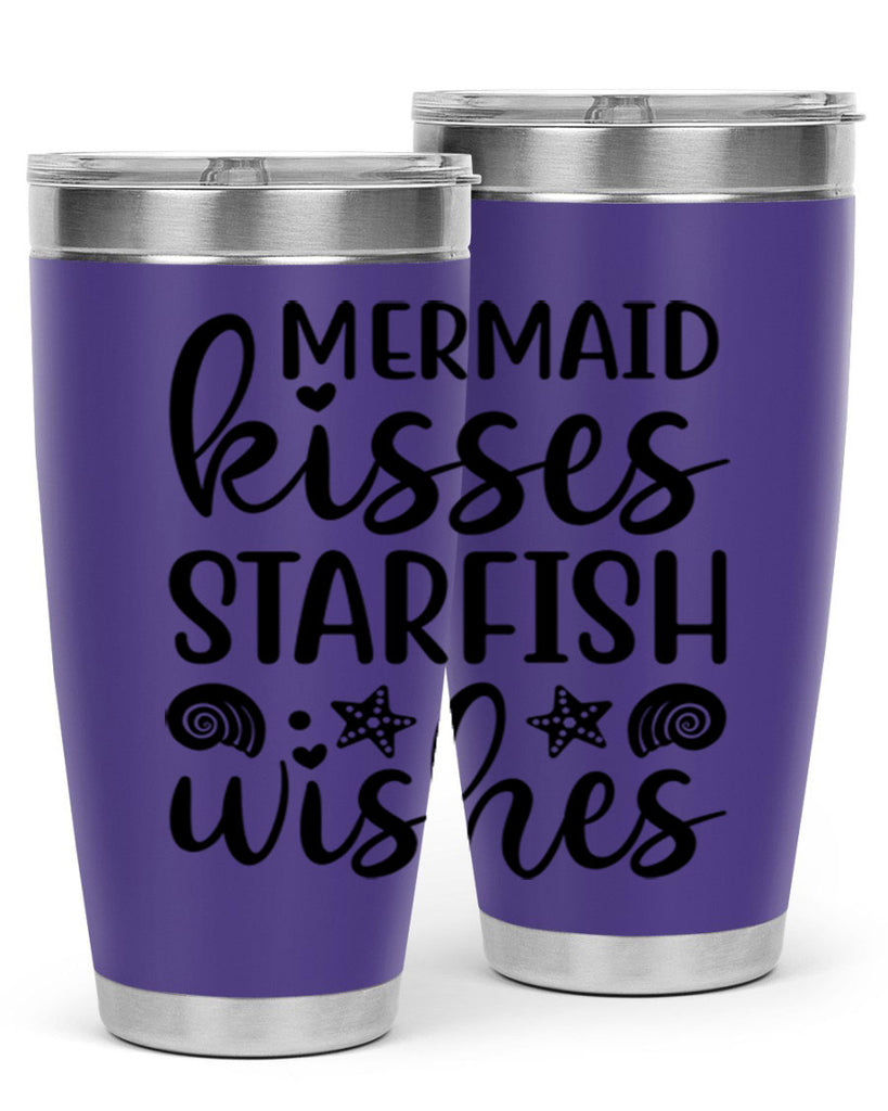 Mermaid kisses starfish wishes 426#- mermaid- Tumbler