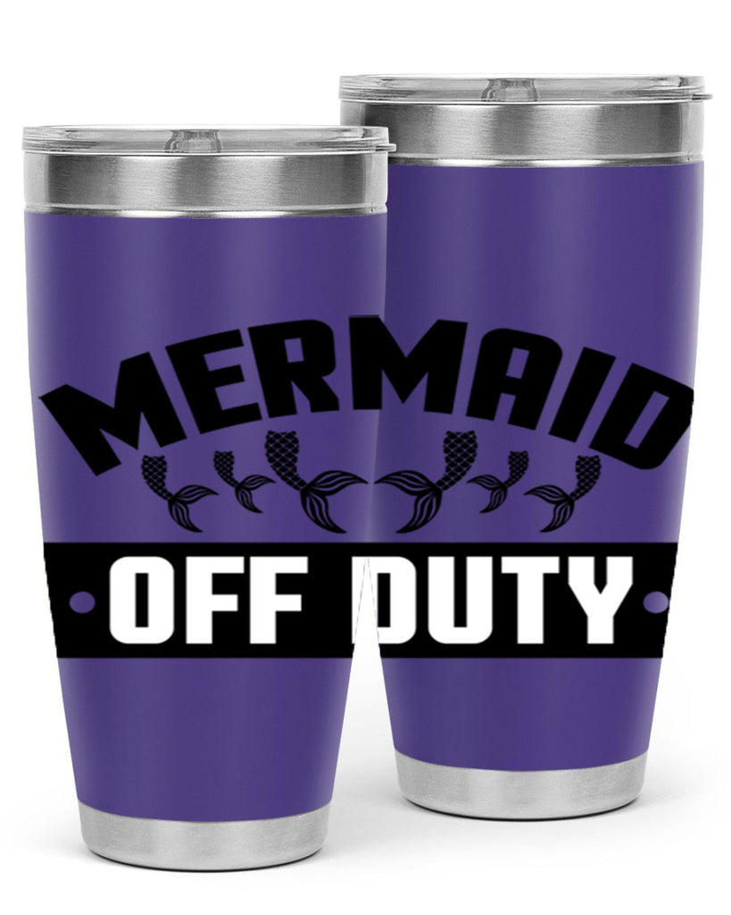 Mermaid off duty 437#- mermaid- Tumbler