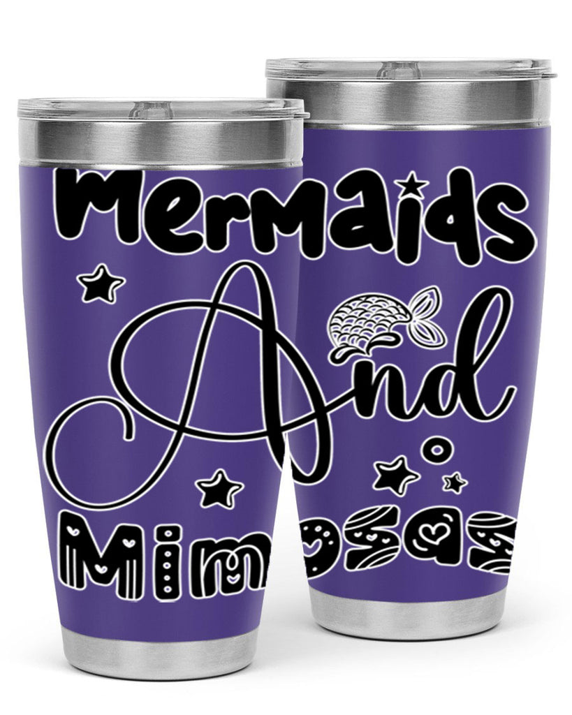 Mermaids and Mimosas 475#- mermaid- Tumbler