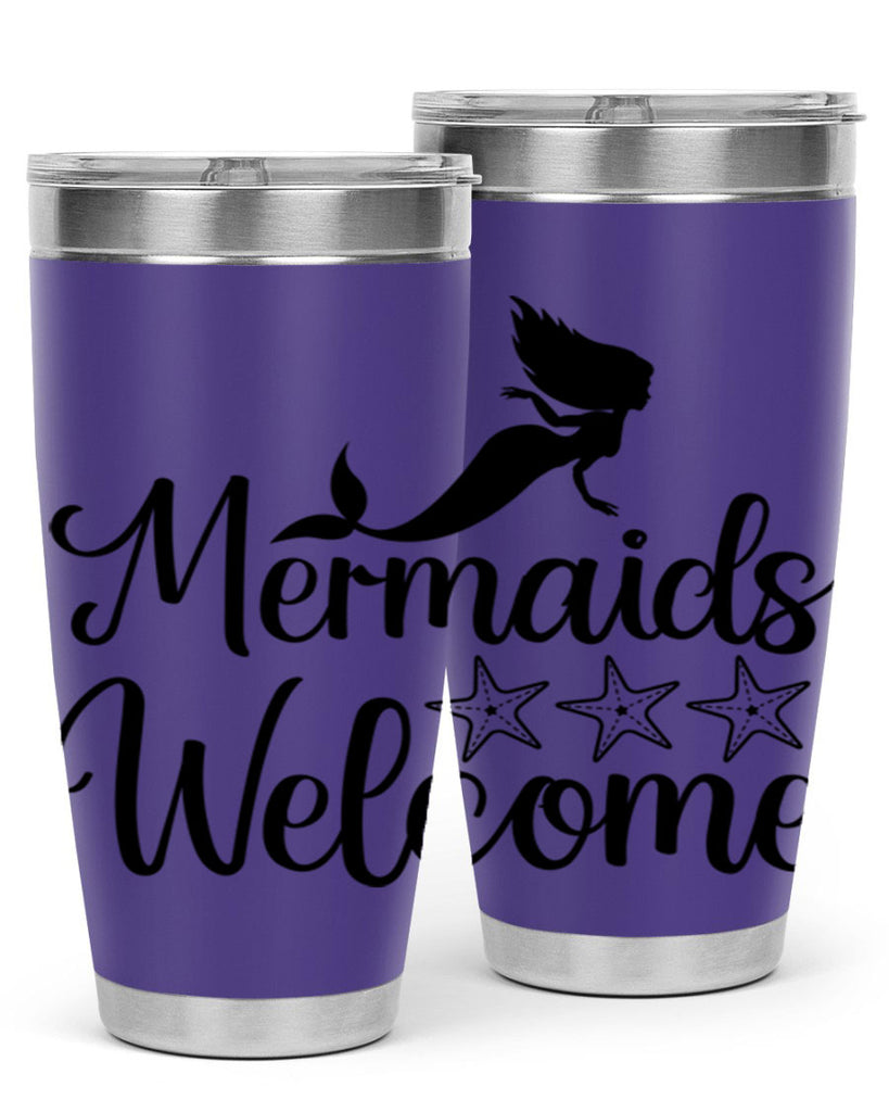 Mermaids welcome 498#- mermaid- Tumbler