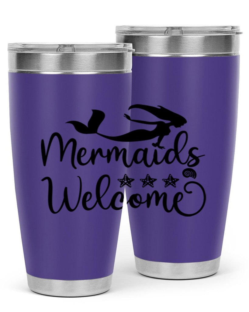 Mermaids welcome design 501#- mermaid- Tumbler