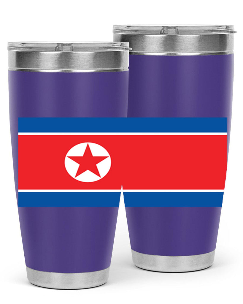 North Korea 70#- world flags- Tumbler