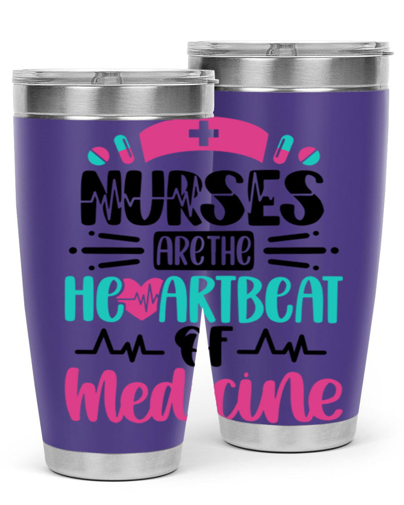 Nurses Are The Heartbeat Style Style 90#- nurse- tumbler