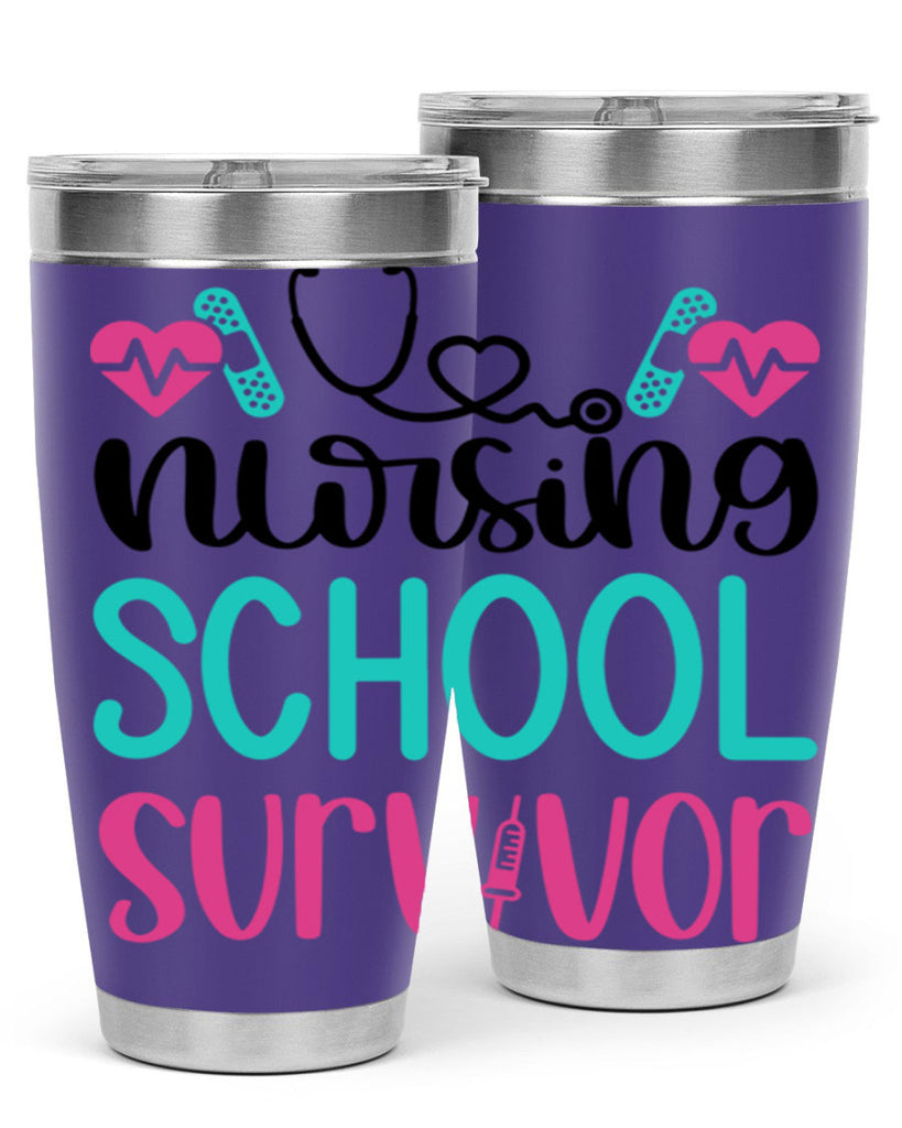 Nursing School Survivor Style Style 63#- nurse- tumbler