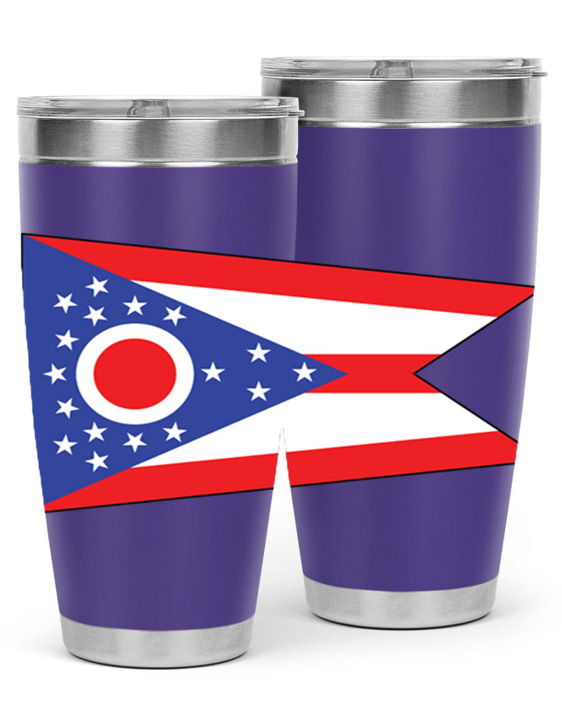 Ohio 17#- Us Flags- Tumbler