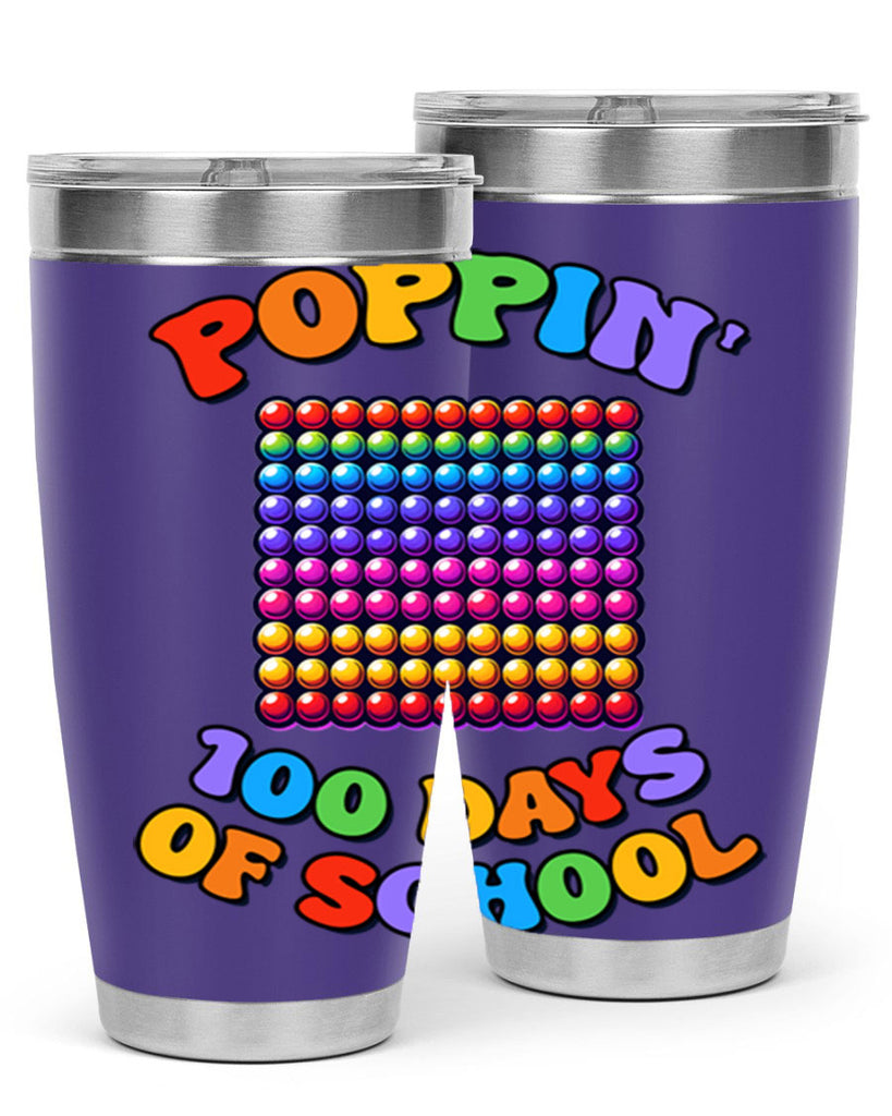 Poppin my way through PNG 54#- 100 days of school- Tumbler