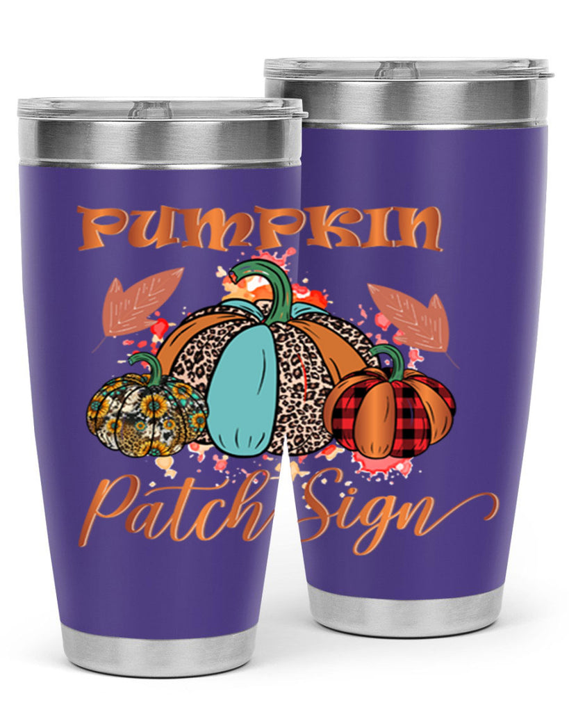 Pumpkin Patch Sign 530#- fall- Tumbler