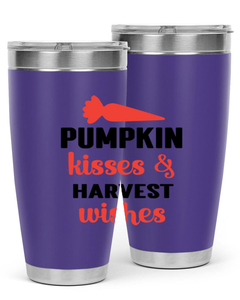 Pumpkin kisses harvest wishes 524#- fall- Tumbler