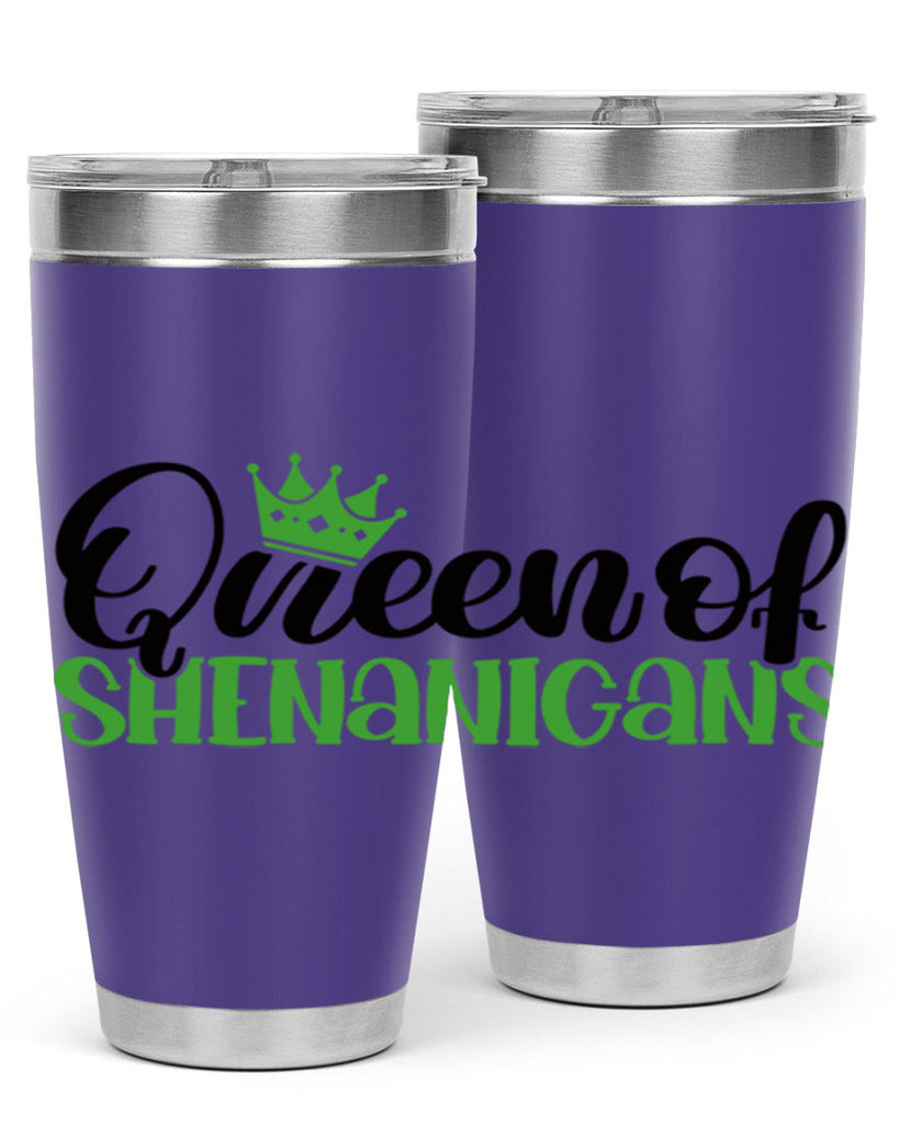 Queen Of Shenanigans Style 36#- St Patricks Day- Tumbler