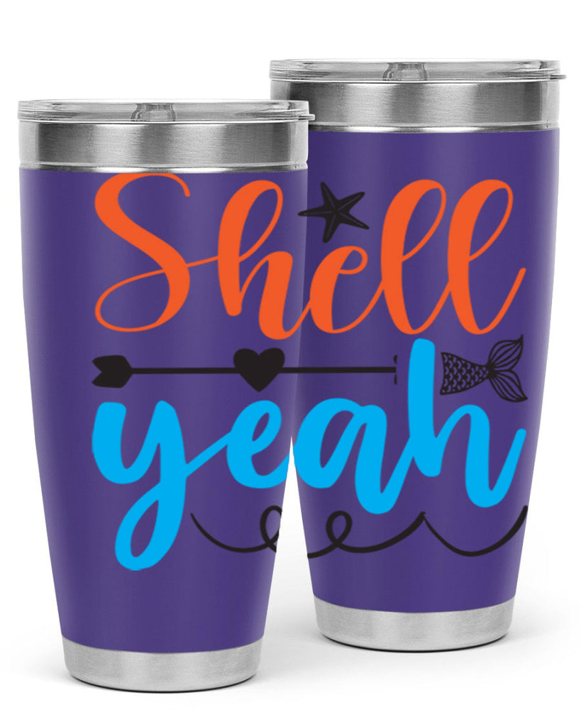 Shell Yeah 594#- mermaid- Tumbler