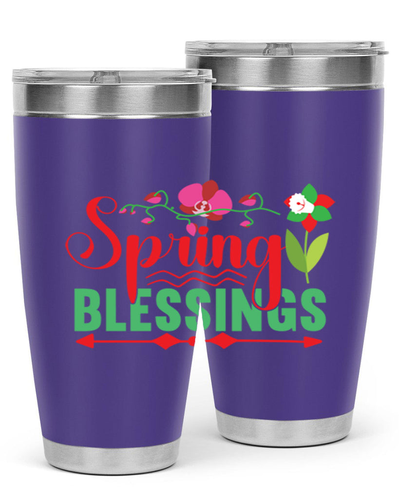 Spring Blessings 418#- spring- Tumbler
