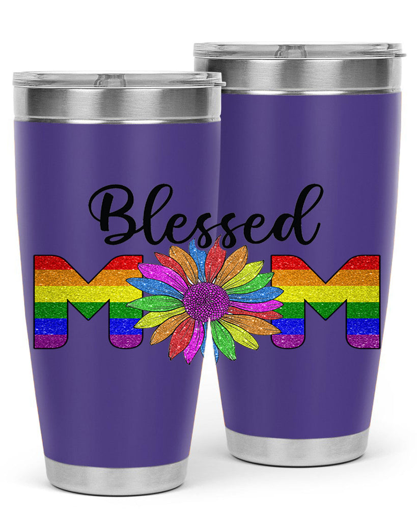 Sunflower Lgbt Blessed Mom  51#- lgbt- Tumbler