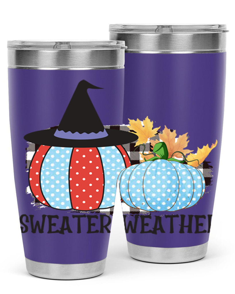 Sweater Weather Pumpkin Gnome 586#- fall- Tumbler