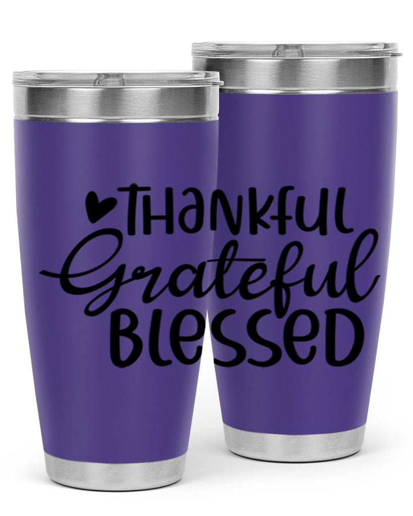 Thankful Grateful Blessed 605#- fall- Tumbler