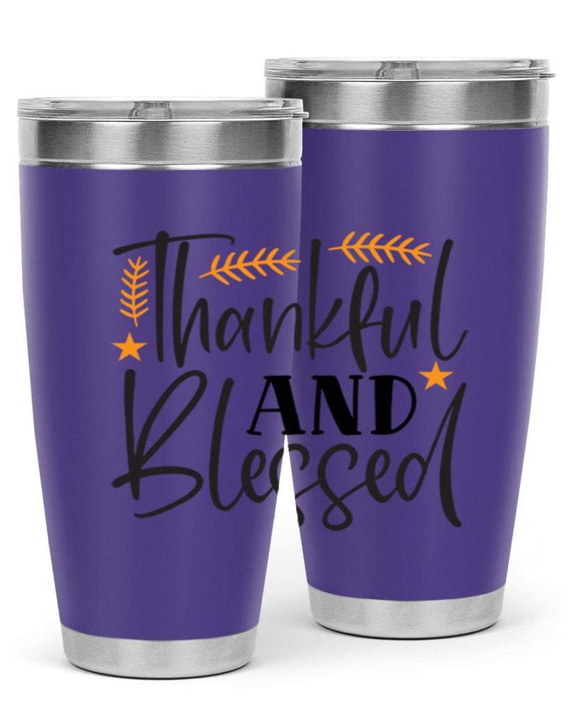 Thankfulandblessed 608#- fall- Tumbler
