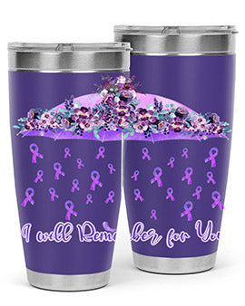 Umbrella Remember AlzheimerS Awareness 218#- alzheimers- Cotton Tank