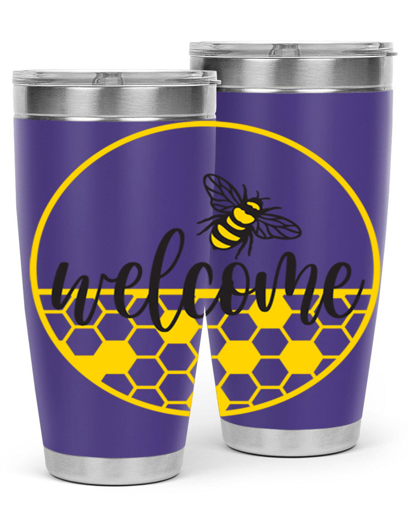 Welcome Bee and hive567#- spring- Tumbler