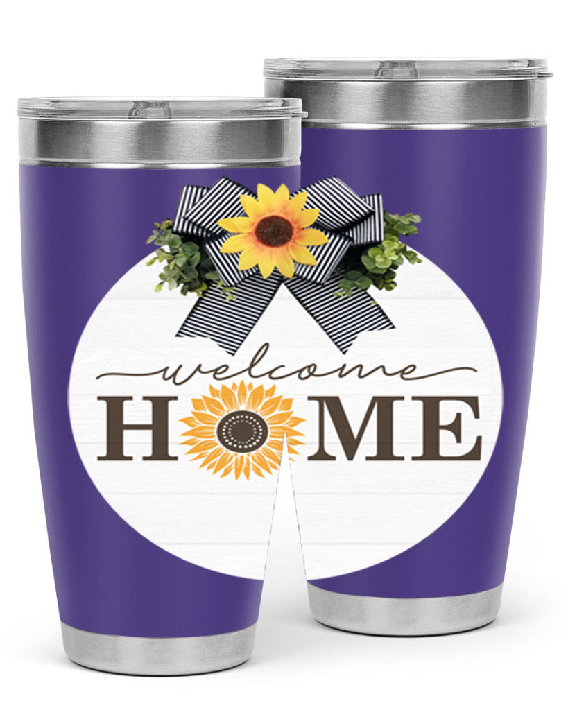 Welcome Home sunflower Mockup572#- spring- Tumbler