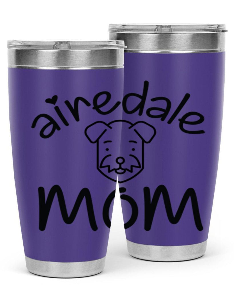 airedale mom 224#- mom- Tumbler