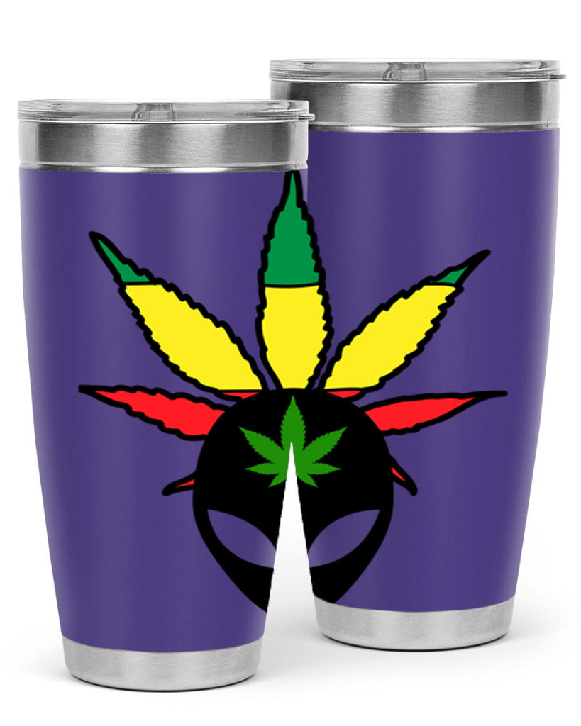 alien cannabis 10#- marijuana- Tumbler