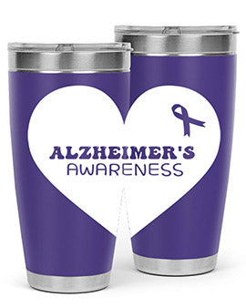 alzheimers awareness style 60#- alzheimers- Tumbler