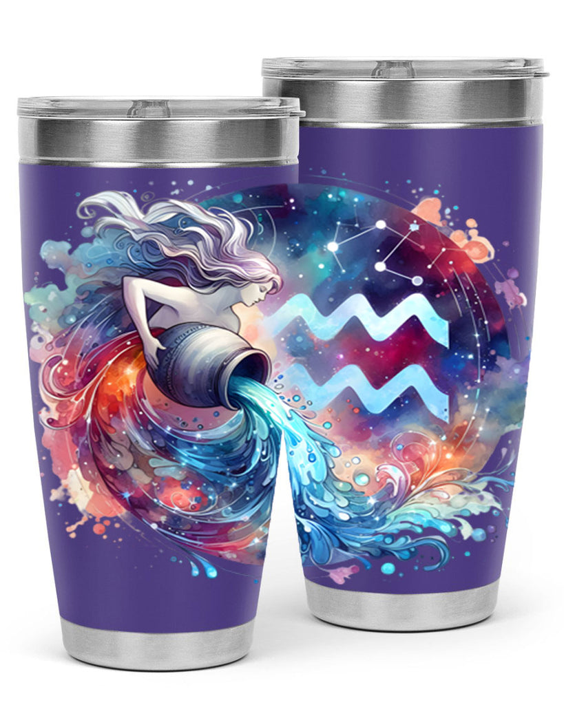 aquarius 90#- zodiac- Tumbler