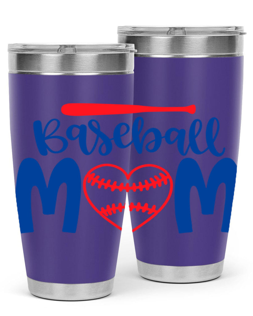 baseball mom 278#- mom- Tumbler