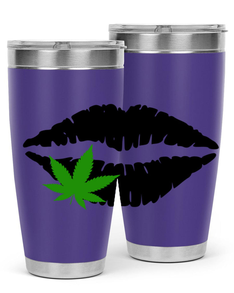 cannabis lips 47#- marijuana- Tumbler