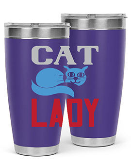 cat lady Style 31#- cat- Tumbler