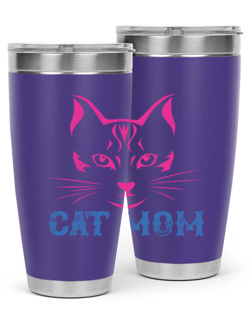 cat mom 195#- mom- Tumbler