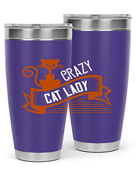 crazy cat lady Style 43#- cat- Tumbler