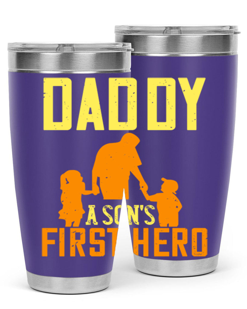 daddy a sons first hero 249#- fathers day- Tumbler