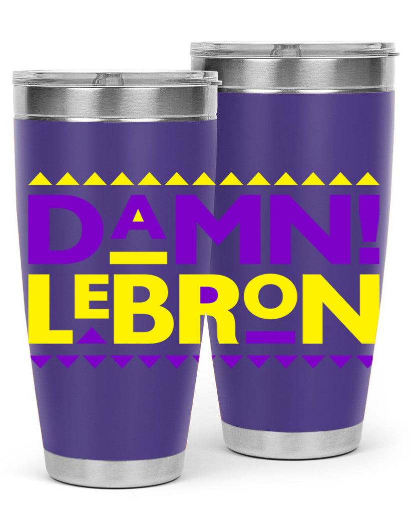 damn lebron 177#- black words phrases- Cotton Tank