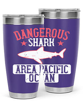 dangerous shark area pacific ocean Style 92#- shark  fish- Tumbler