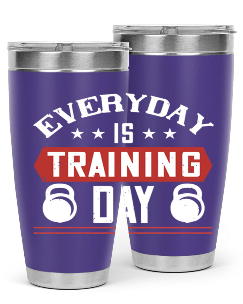 everyday is training day 54#- gym- Tumbler