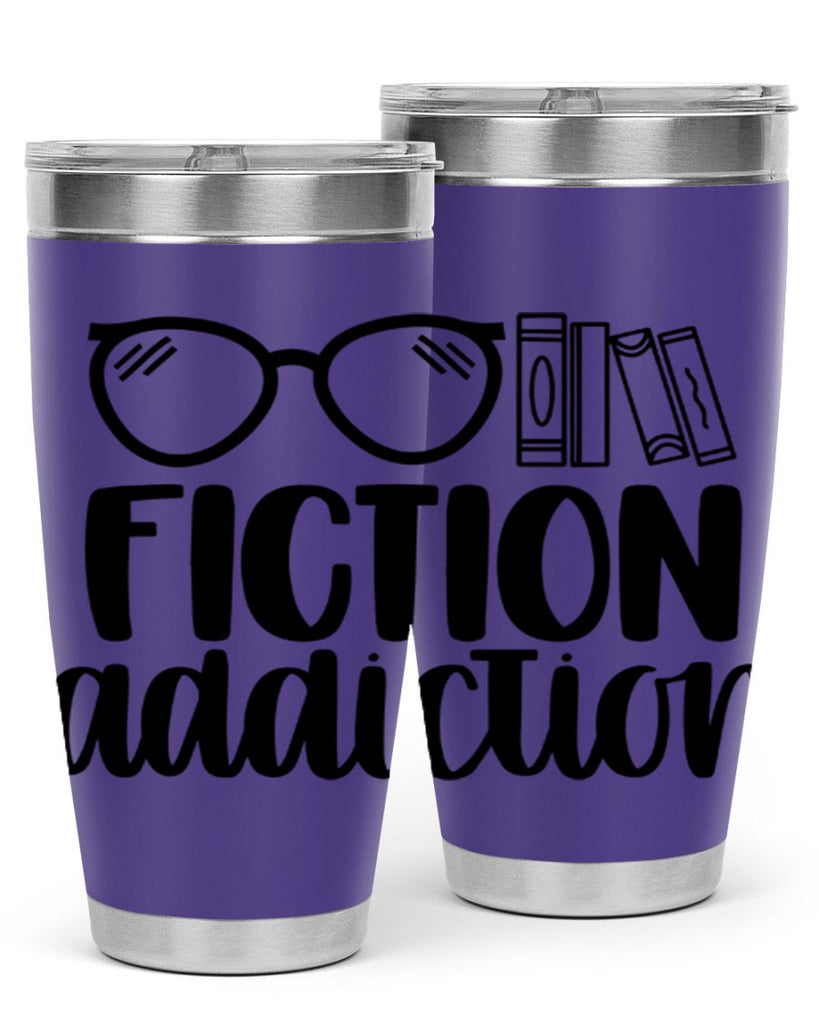fiction addiction 40#- reading- Tumbler