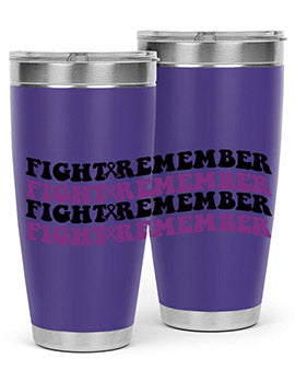 fight remember 142#- alzheimers- Tumbler