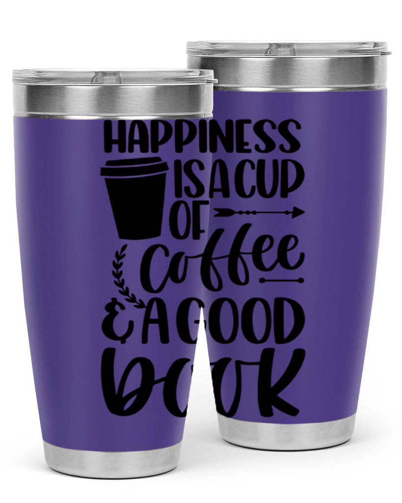 happiness is a cup of coffee 39#- reading- Tumbler