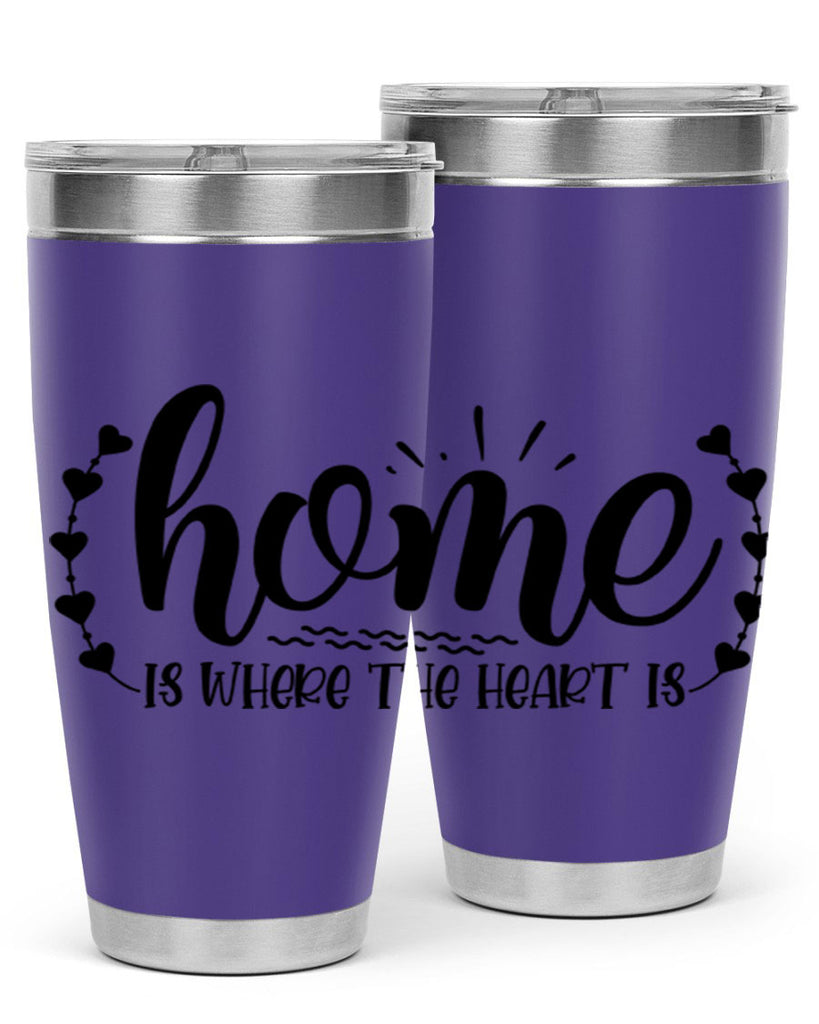 home is where the heart is 38#- home- Tumbler