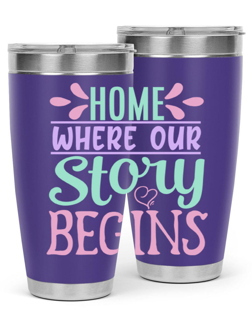 home where our story begins 23#- home- Tumbler