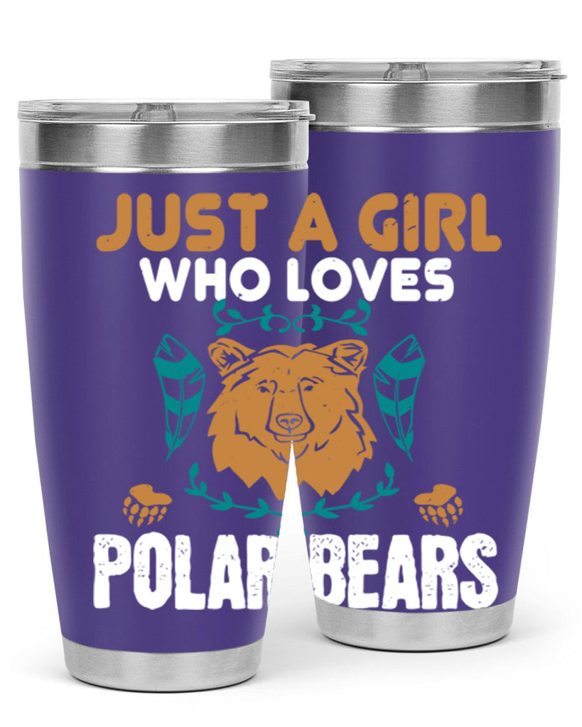 just a girl who loves polar bear 22#- Bears- Tumbler
