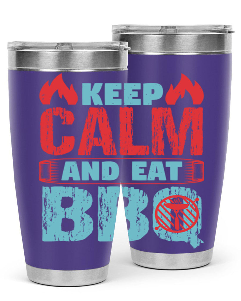 keep calm and eat bbq 30#- bbq- Tumbler