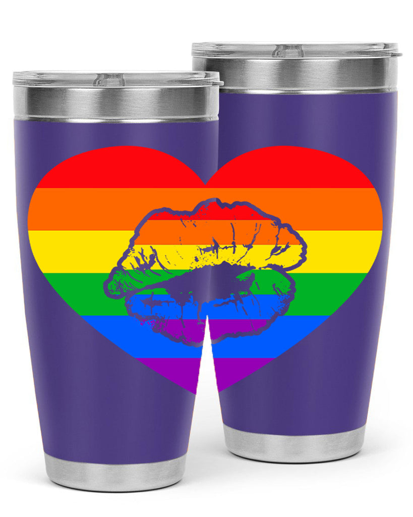 lgbt rainbow cool lip lgbt 96#- lgbt- Tumbler