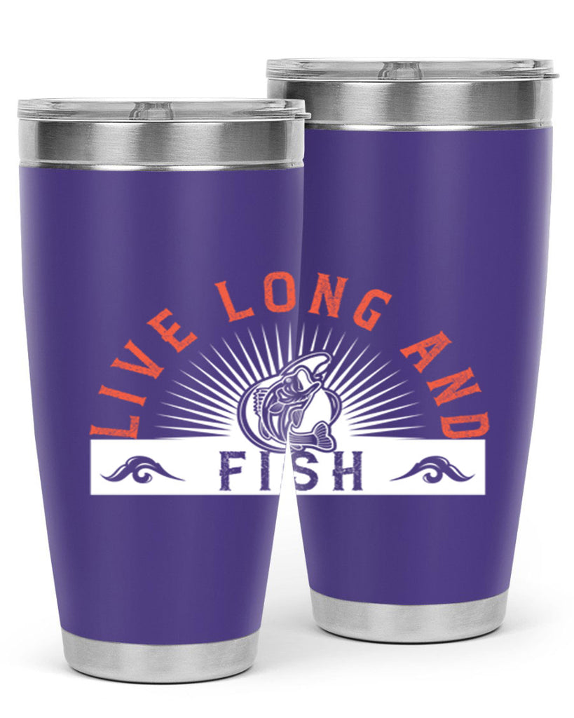 live long and fish 242#- fishing- Tumbler