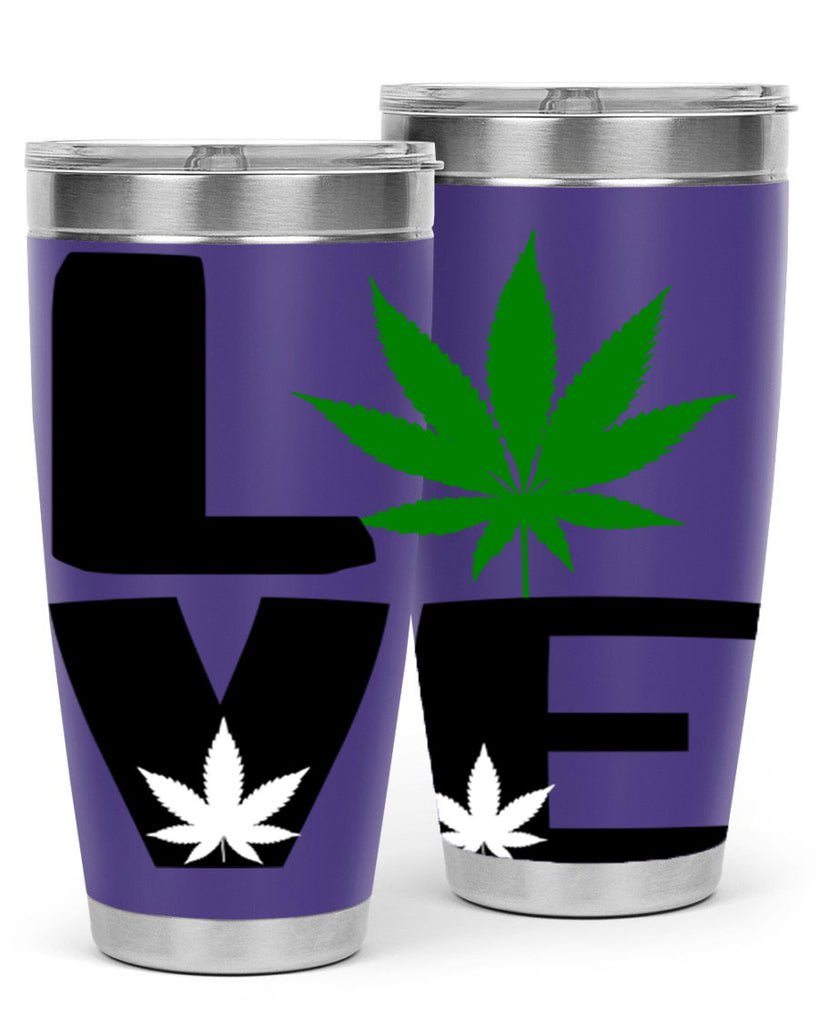 love cannabis 191#- marijuana- Tumbler