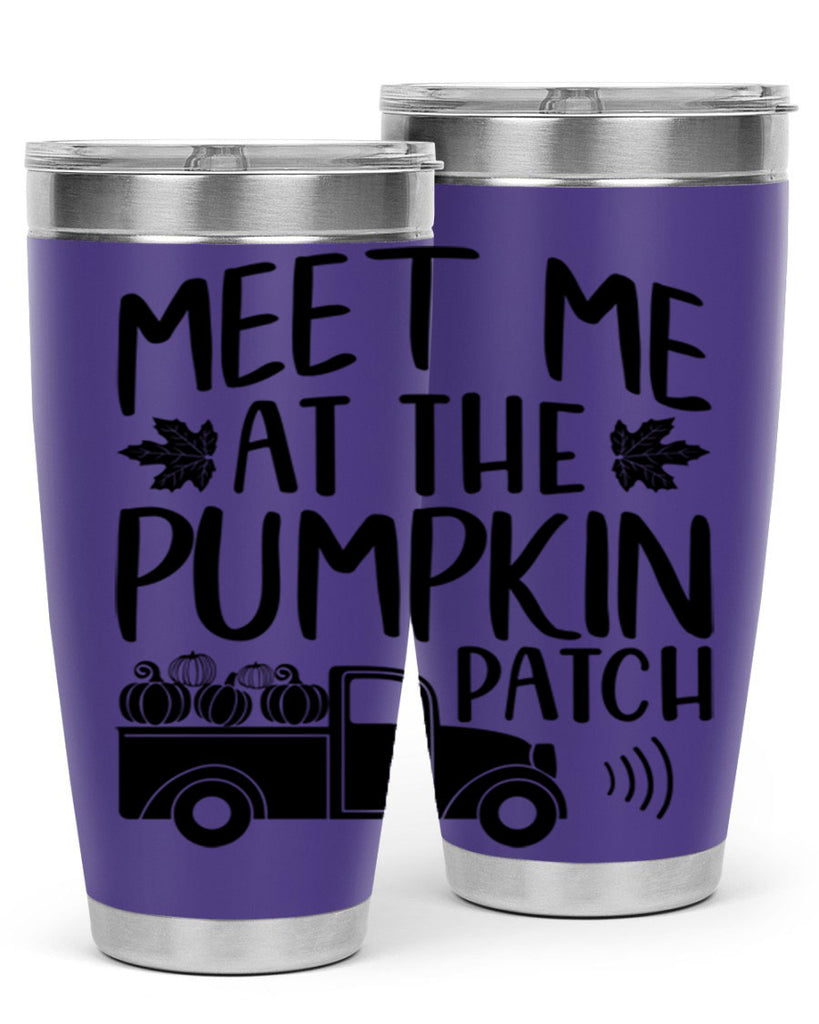 meet me at the pumpkin patch 423#- fall- Tumbler