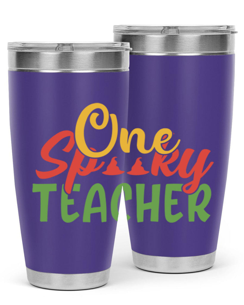 one spooky teacher Style 158#- teacher- tumbler